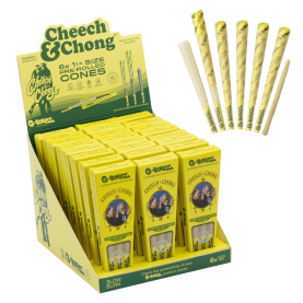 GROLLZ C&C BAMBOO UNBLEACHED 1 1/4 CONES 6X24CT