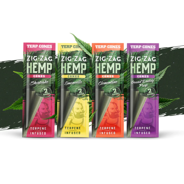 ZIG ZAG HEMP TERP CONES 2PK 15CT