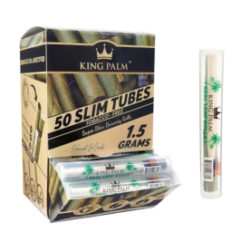 KING PALM CONES DISPENSER TUBES SLIM 50CT - NATURAL