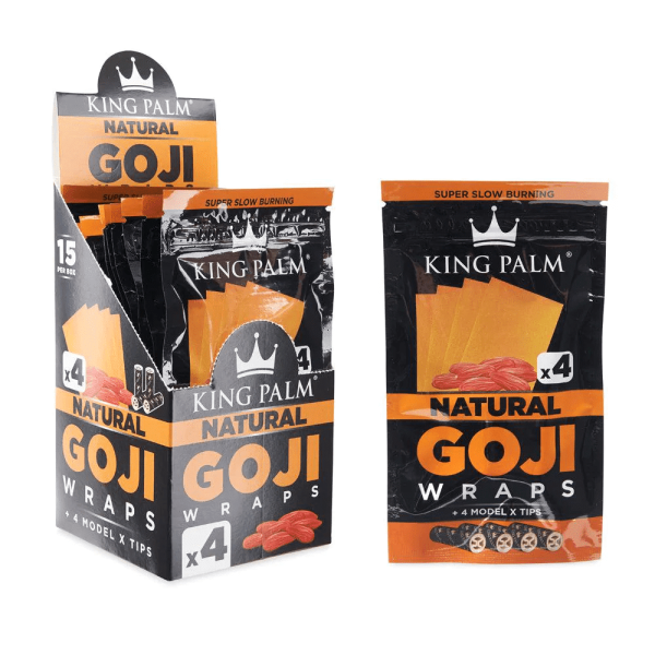 KING PALM GOJI WRAPS 15CT/4PC KING PALM GOJI WRAPS 15CT/4PC