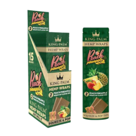 KING PALM HEMP WRAPS 15CT/2PK