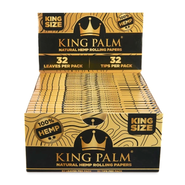 KING PALM PAPERS KING SIZE W/ MAGNET & TIP 22CT