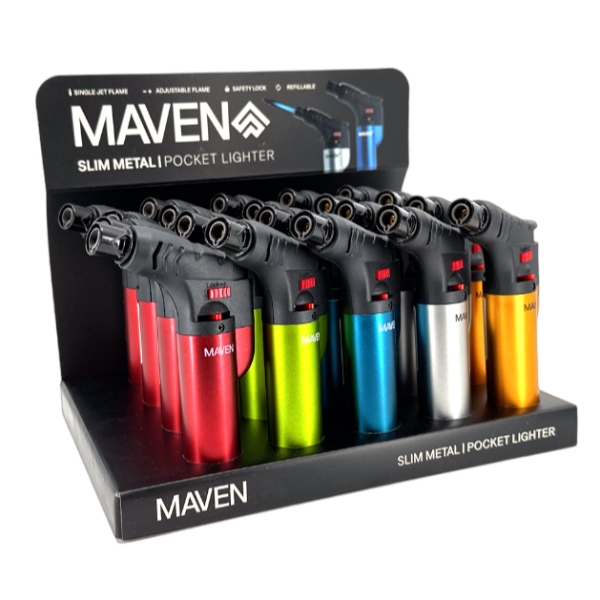 MAVEN SLIM METAL TORCH 98-1149M 20CT - ASSORTED