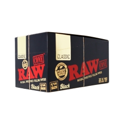 RAW BLACK CLASSIC CONE 32/6PK - 1 1/4