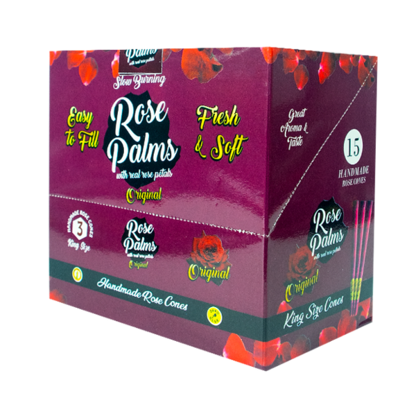 ROSE PALMS KING SIZE CONES 15CT 3PK ROSE PALMS KING SIZE CONES 15CT 3PK