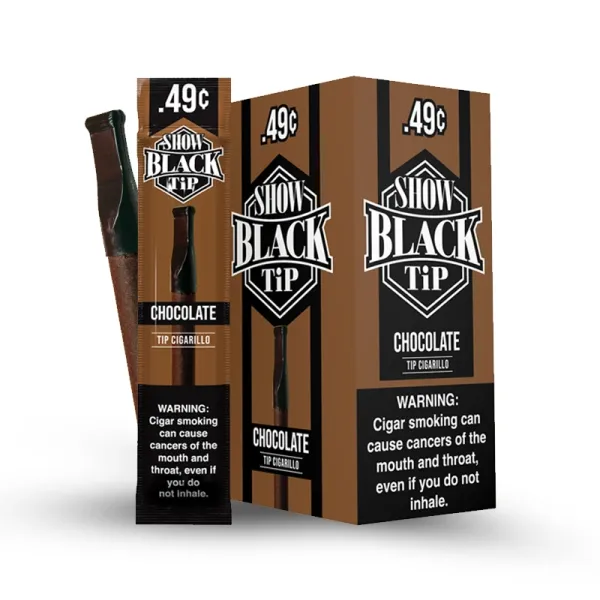 SHOW BLACK TIP CIGARILLOS 1/.49 25CT SHOW BLACK TIP CIGARILLOS 1/.49 25CT