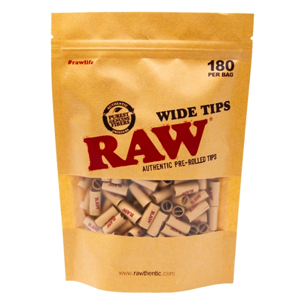 RAW PRE-ROLLED TIPS 180/BAG RAW PRE-ROLLED TIPS 180/BAG