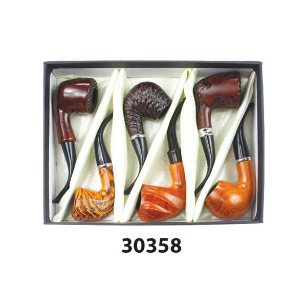 NIRVANA WOOD PIPE SET 30358 6PC NIRVANA WOOD PIPE SET 30358 6PC