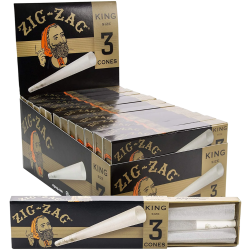 ZIG ZAG ULTRA THIN CONE 24PK 3CT - KING SIZE