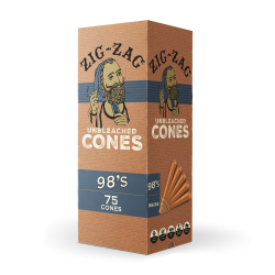 ZIG ZAG UNBLEACHED CONES 98'S MINI BULK