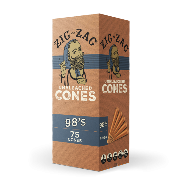 ZIG ZAG UNBLEACHED CONES 98'S MINI BULK