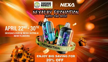 SAVE BIG: 20% OFF NEXA & INVISACLOUD! APRIL 22–30 SAVE BIG: 20% OFF NEXA & INVISACLOUD! APRIL 22–30
