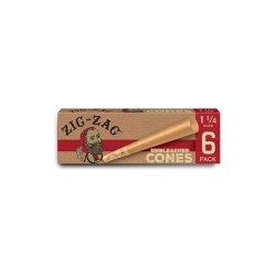 ZIG ZAG UNBLEACHED CONE 1 1/4 - 24PK 6PC