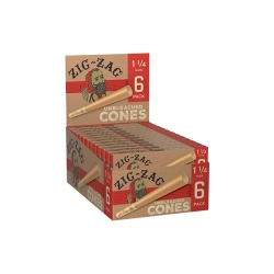 ZIG ZAG UNBLEACHED CONE 1 1/4 - 24PK 6PC