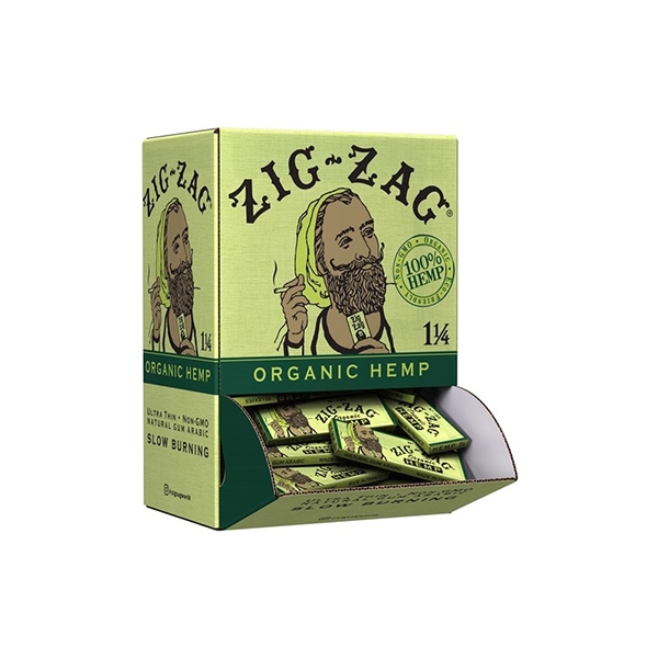 ZIG ZAG ORGANIC HEMP PAPERS 1 1/4 - 48PK