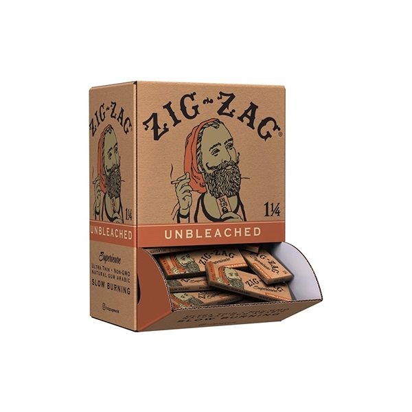 ZIG ZAG UNBLEACHED PAPER 1 1/4 - 48PK